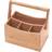 Trademark Innovations Bamboo With Handle Utensil Holder