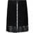 DKNY Girl's Fringed Zip Up Milano Skirt - Black