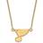 LogoArt Women's St. Louis Blues Gold Plated Pendant Necklace