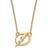 LogoArt Women's Tampa Bay Lightning Gold Plated Pendant Necklace