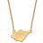 LogoArt Women's Minnesota Wild Gold Plated Pendant Necklace