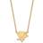 LogoArt Women's Pittsburgh Penguins Gold Plated Pendant Necklace