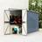 vidaXL Wall-Mounted Garden Shed Grey 118 x 288 x 178 cm (Building Area )