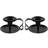 Maison & White Retro Black Set 2 Vintage Candle Holder