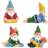 Juvale 4 Pieces Mini Garden Gnome Statue Yoga