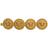 Versace Gold Medusa Hair Clip One Size