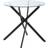 Homcom Round Clear/Black Dining Table 80cm