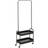 Homcom Metal with on Wheels w/ 2 Basket Clothes Rack