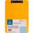 Sparco Plastic Clipboard with Flat Clip 9-Inch x 12-Inch Neon Orange