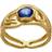 Maanesten Edith Ring - Guld/blå
