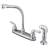 Kingston Brass KB751SP Magellan Centerset Kitchen Faucet Polished Polished Chrome