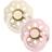 Bibs Boheme Latex Pacifier Size 2 6-18m 2-pack Ivory/Blossom