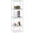 Relaxdays Bamboo Bath Rack with 4 Shelves 110 x 34.5 x 33 cm