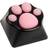 ZOMOPLUS Cat's Paw Aluminium Keycap Black/Pink