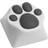 ZOMOPLUS Cat's Paw Aluminium Keycap White/Grey
