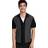 Rag & Bone Harvey Knit Camp Shirt Black