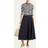 Valentino CREPE COUTURE MIDI SKIRT Wo NAVY