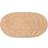 House Nordic Oval Jute Dækkeserviet Naturfarvet, Beige
