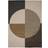 Linie Design Radiality Wool Carpet 250 x 350 cm Green, Brown cm