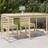 vidaXL havebord 203,5x90x110 massivt