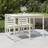 vidaXL Garden Table White 159.5 x 82.5 x 110 cm