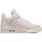 NIKE Air Jordan 4 Retro Blank Canvas W - Sail/Cement Grey/Fire Red