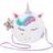 Chit Chat Kids Soft Fluffy Unicorn Handbag Shoulder Makeup Bag