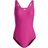 Adidas Women's Mid 3-Stripes Swimsuit - Lucid Fuchsia / White