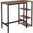 Vasagle Workstation Vintage Brown/Black Writing Desk 60x109cm