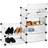 Relaxdays Plastic Cabinet 6 Compartment Shelving Unit 107 x 49 x 37 cm Shoe Rack