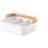 Umbra Bellwood H 13,1 x B 34,7 x 26,4 cm Hvid Natur Opbevaringsboks
