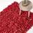 Homescapes Dallas Leather Shaggy Red