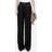 Anine Bing Carrie Silk-Satin Pleated Trousers