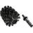 Wenko Spare Brush Head With Adapter Black Ø 8 cm