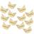 Butterfly Hair Clips, 12 Pcs Cute Golden Metal Butterfly Hair Claw