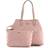 Guess lf699524 vikky womens debossed shoulder bag in rose