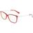 Longchamp LO2621 602 Optische Fassungen Acetat Rot Quadratisch Normal Photochromatisch