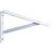 Knape & Vogt Shelf L-Bracket White 300mm 20-In