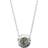 Coach Open Circle Stone Necklace - Silver