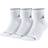 Jordan Jumpman High-Intensity Quarter Socks 3-pack - White