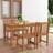 vidaXL Solid Garden Patio Dining Set, 1 Table incl. 4 Chairs