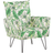 Beliani Leaf Pattern Armchair