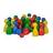 Noris Noris 606154362 24 bunte Holzhalmakegel