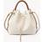 CHLOÉ Sac seau Marcie en cuir grainé Femme Blanc Taille OneSize 100% Cuir de veau