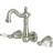 Kingston Brass KS1228PL 8-Inch Center Wall Mount Faucet Brushed Nickel