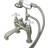 Kingston Brass CC611T8 7 Vintage Deck Mount Tub Filler with Hand Shower Lever Grey