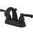 Kingston Brass GKB5615FL 4 in Centerset Bathroom Faucet Brown