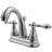 Kingston Brass Fauceture FSY5618ACL American Classic 4 in Centerset Bathroom Faucet Nickel, Grey