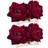 Bememo 2 Pack Rose Flower Hair Clip Flamenco Dancer Dark Red