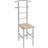 HAKU Möbel Men's Valet Alu San Remo Oak Mdf Metal 46 cm x 109 cm x D 46 cm Wall Cabinet